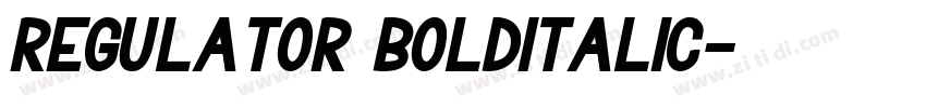 Regulator BoldItalic字体转换 Regulator BoldItalic字体转换